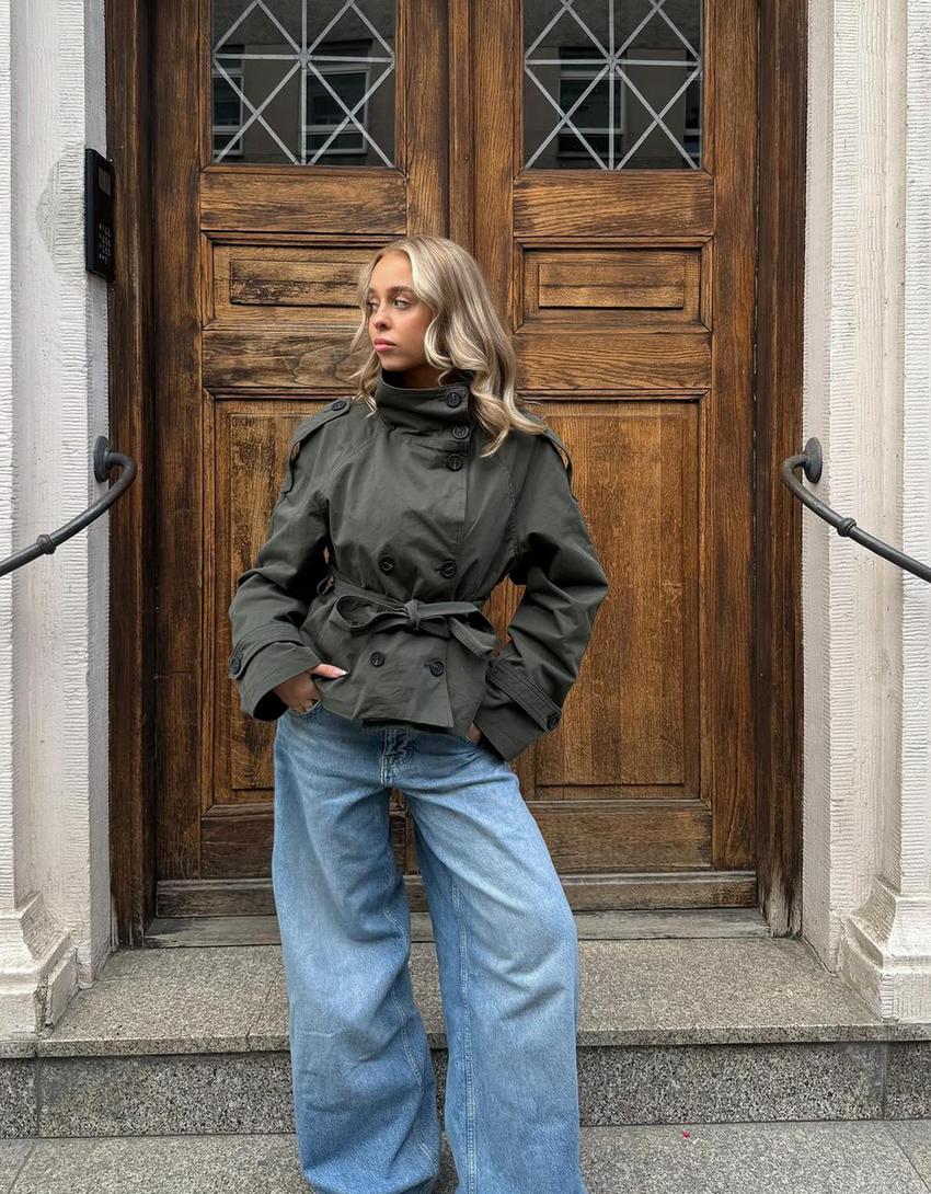 SOFIA | Cropped Trench Coat