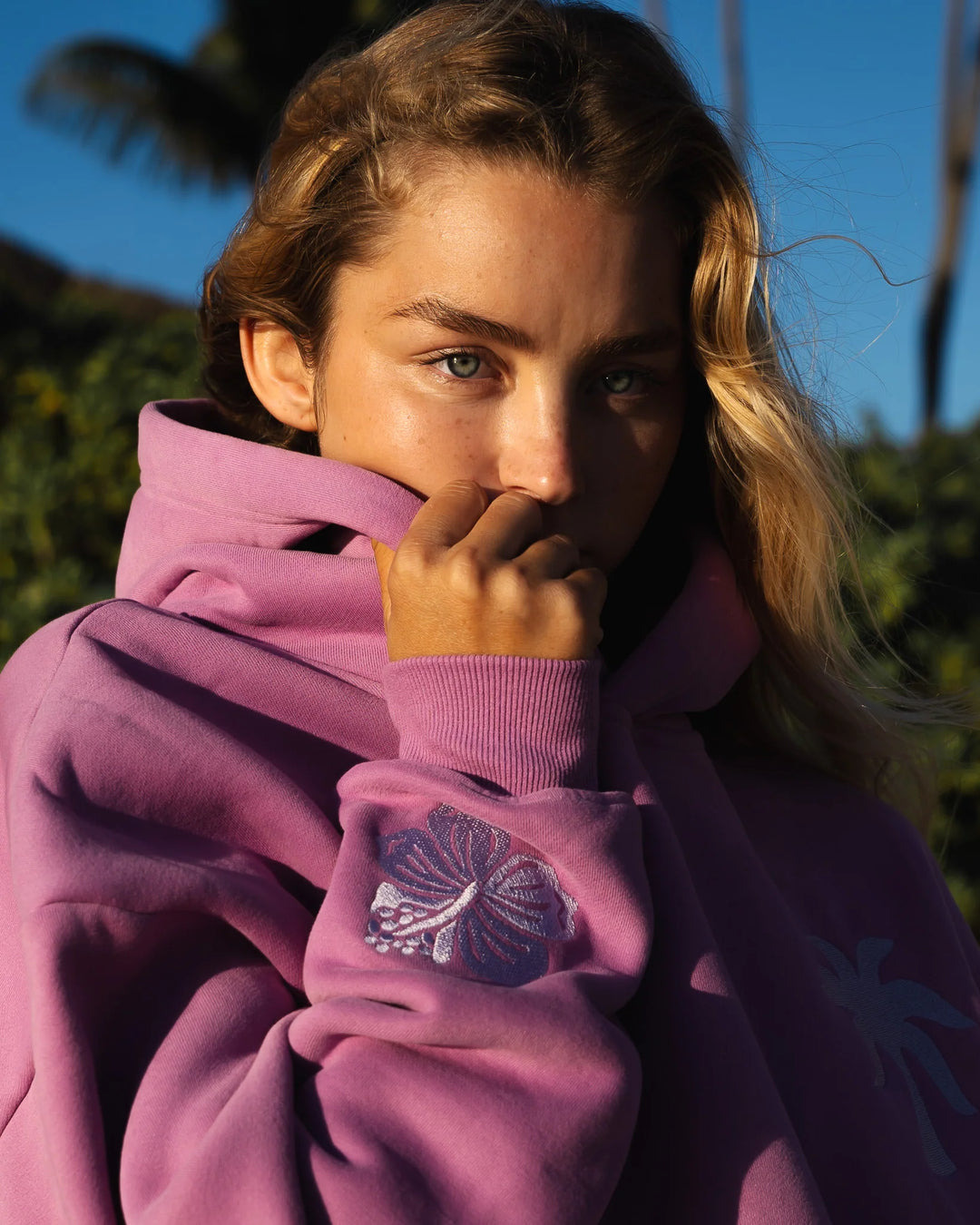 SOPHIA | Trendy Palm Hoodie
