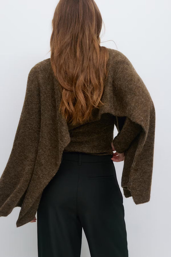 LANA | Knitted Cape Top