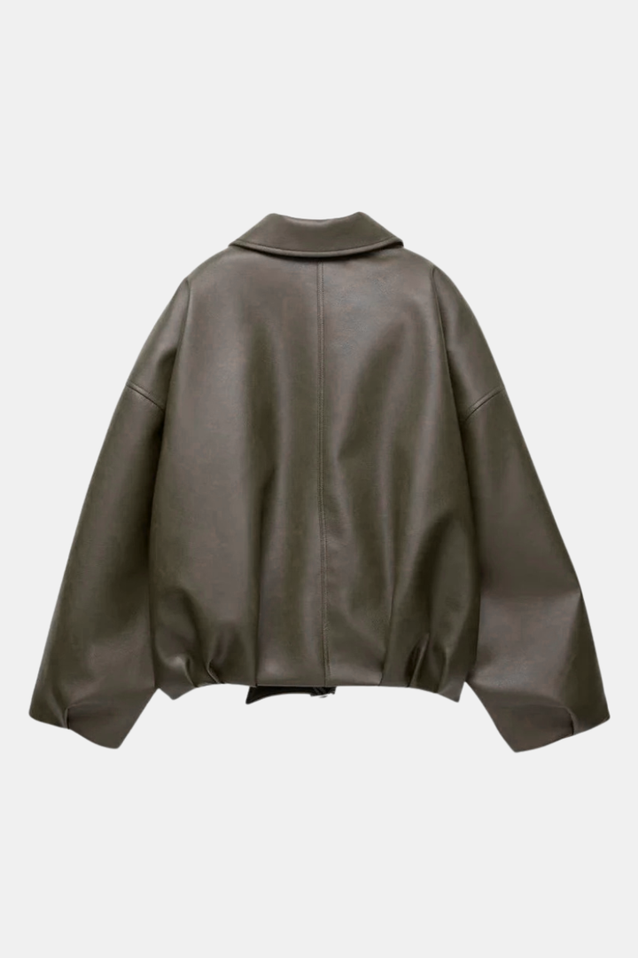 ROSIE | Leather Bomber Jacket