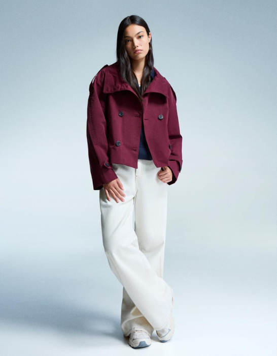 SOFIA | Cropped Trench Coat