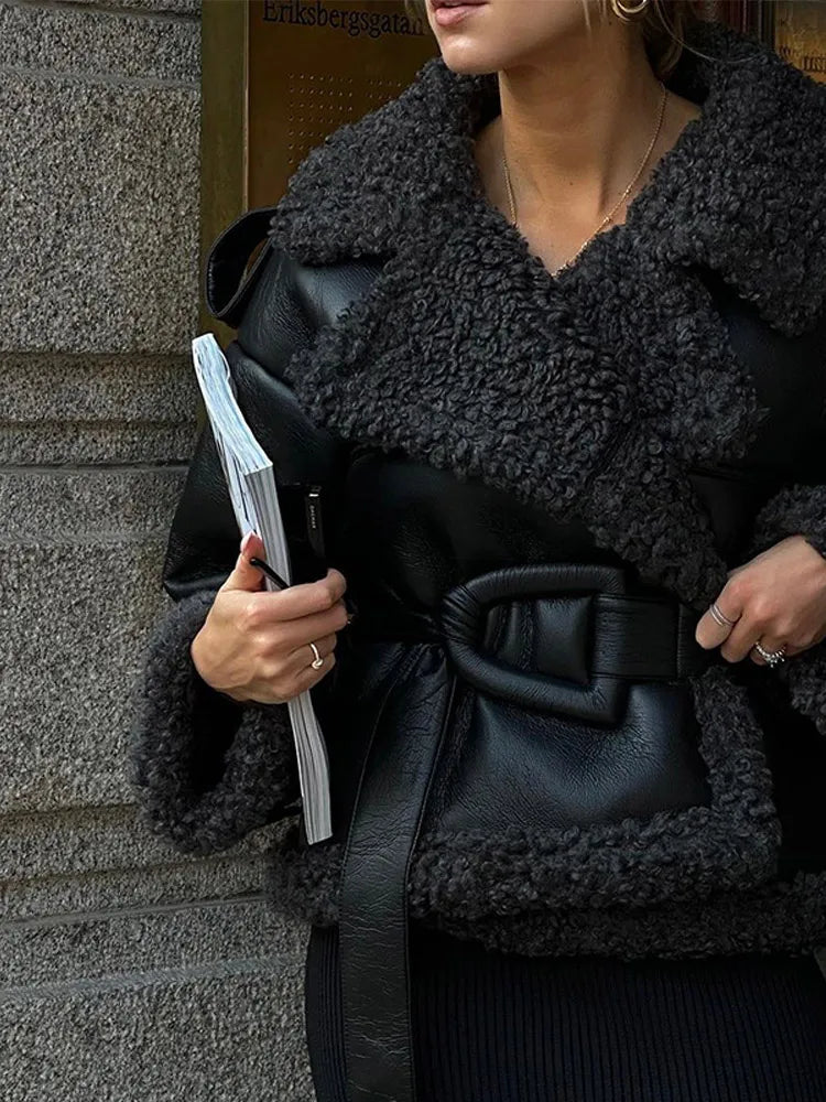 NOELLE | Luxury Leather Coat