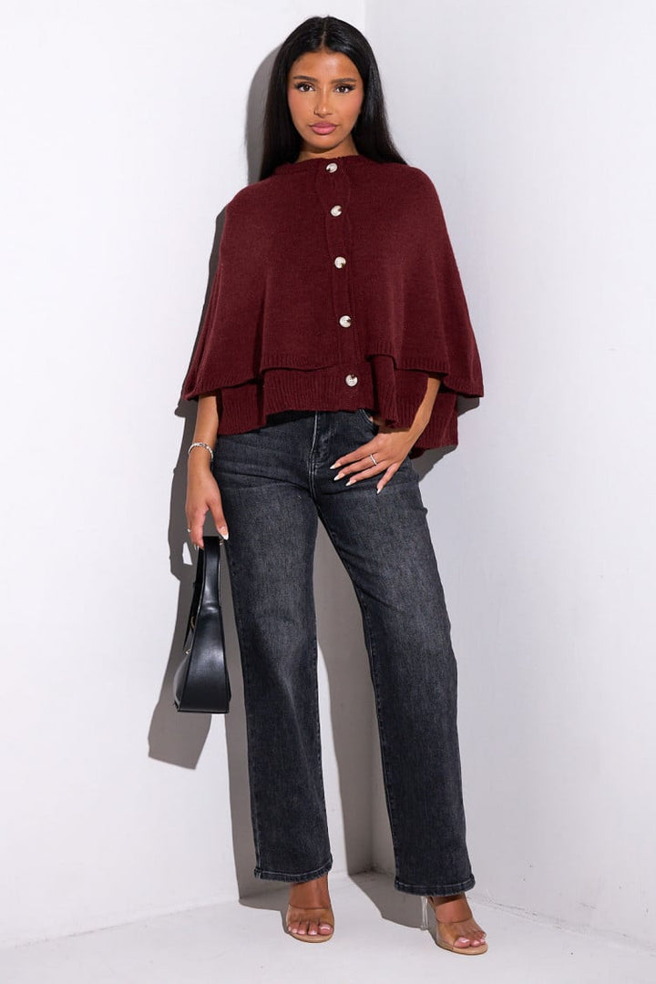 LUNA | Knit Cape Top
