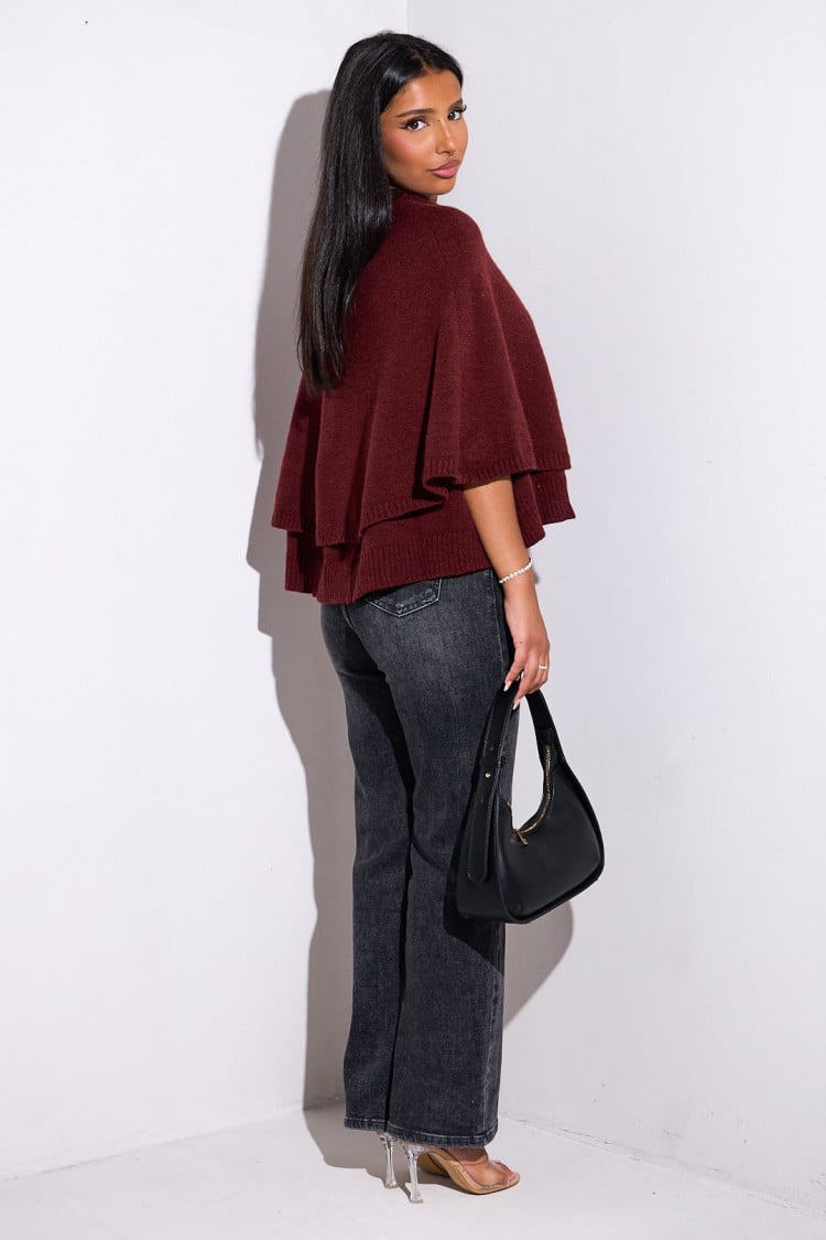LUNA | Knit Cape Top