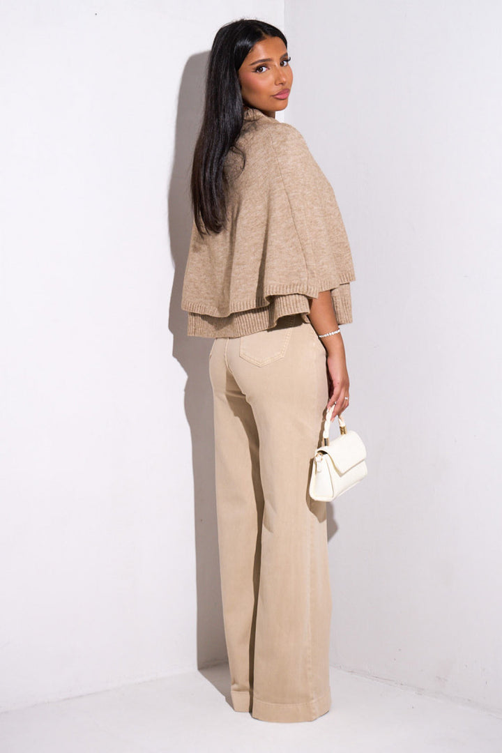 LUNA | Knit Cape Top