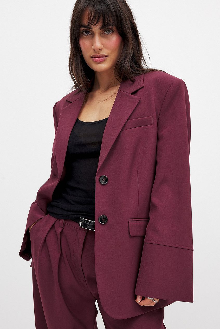 MAXIM | Burgundy Blazer