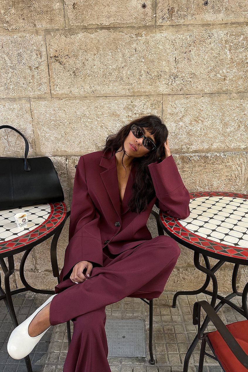 MAXIM | Burgundy Blazer