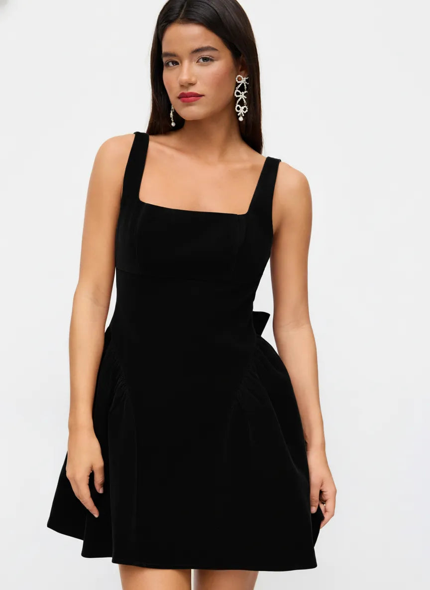 VALENTINA | Velvet Mini Dress