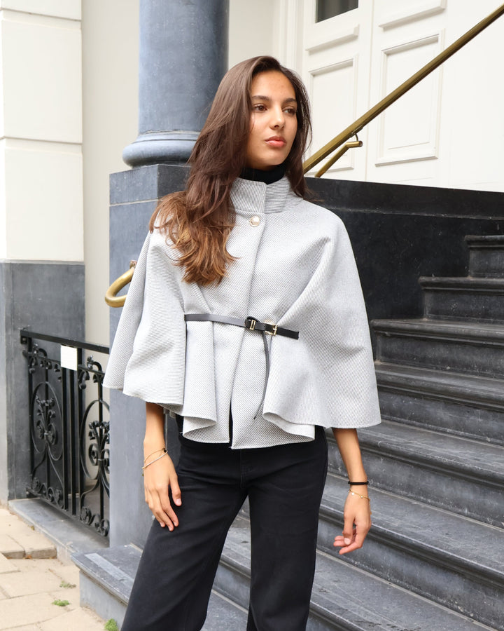 JADE | Elegant Cape Coat