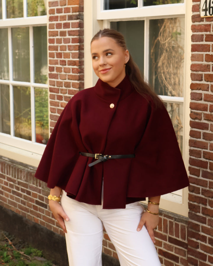 JADE | Elegant Cape Coat