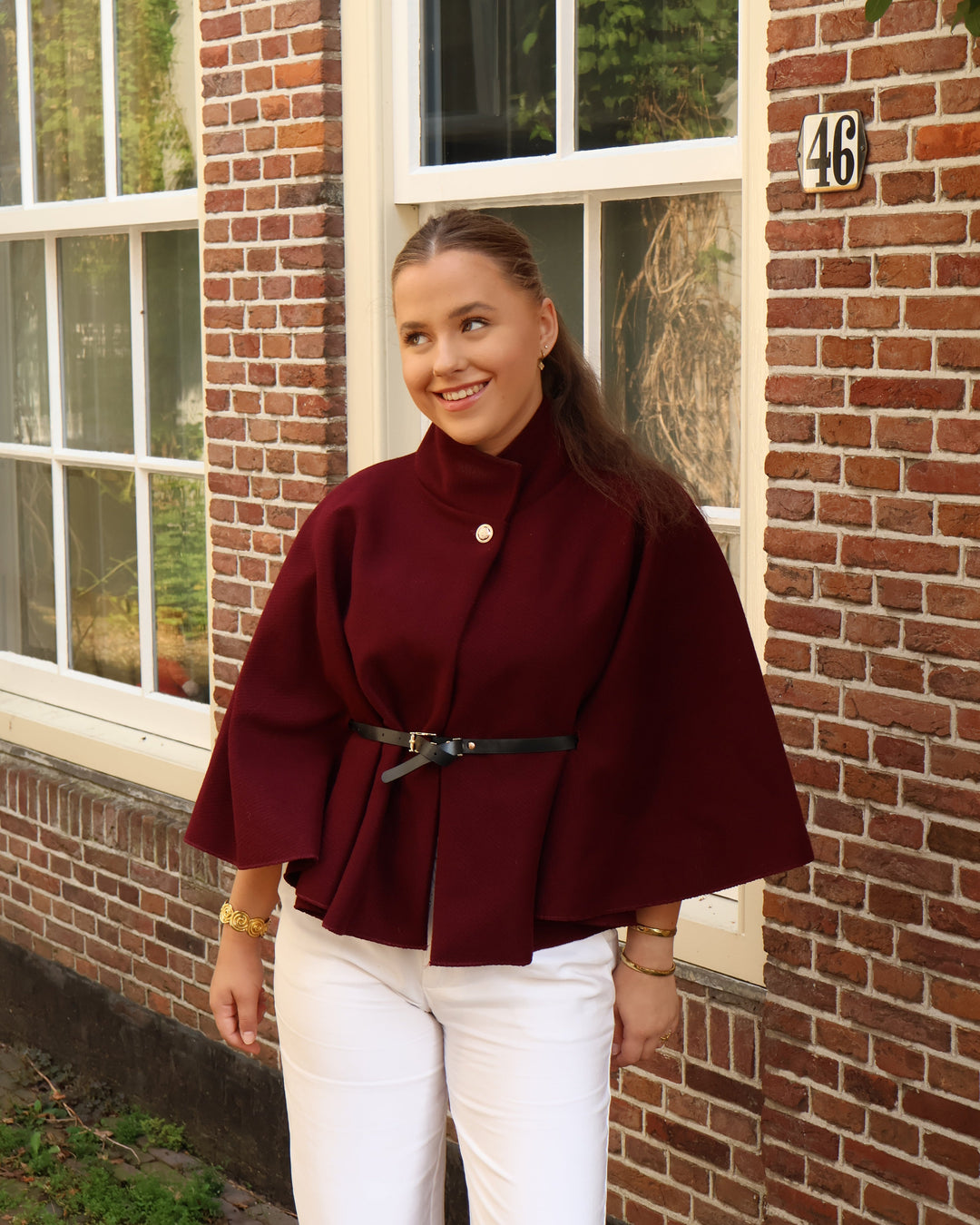 JADE | Elegant Cape Coat