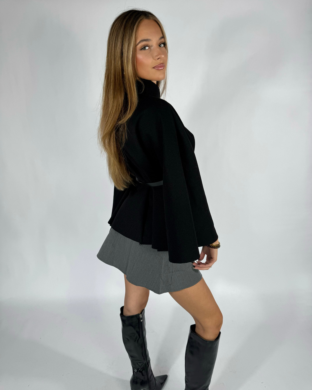 JADE | Elegant Cape Coat