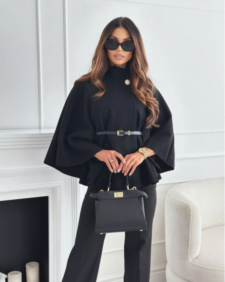 JADE | Elegant Cape Coat