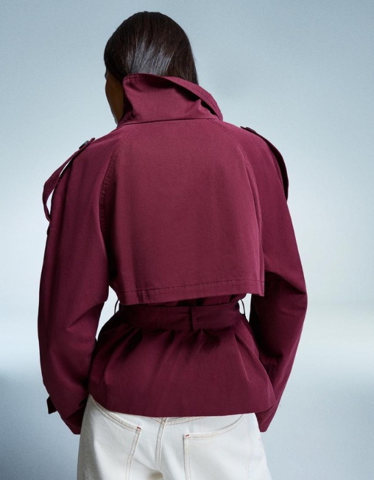 SOFIA | Cropped Trench Coat