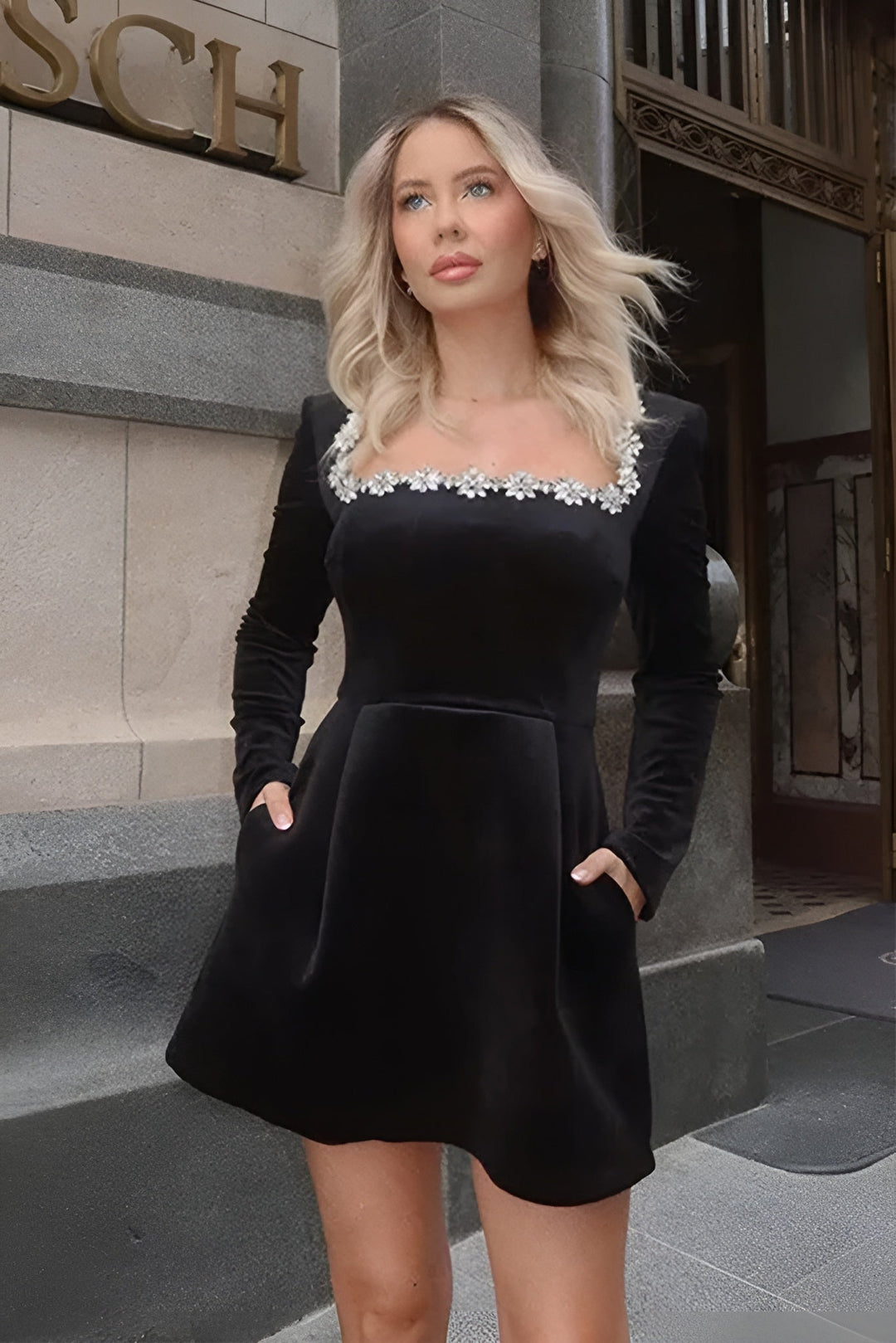 LOLA | Velvet Mini Dress